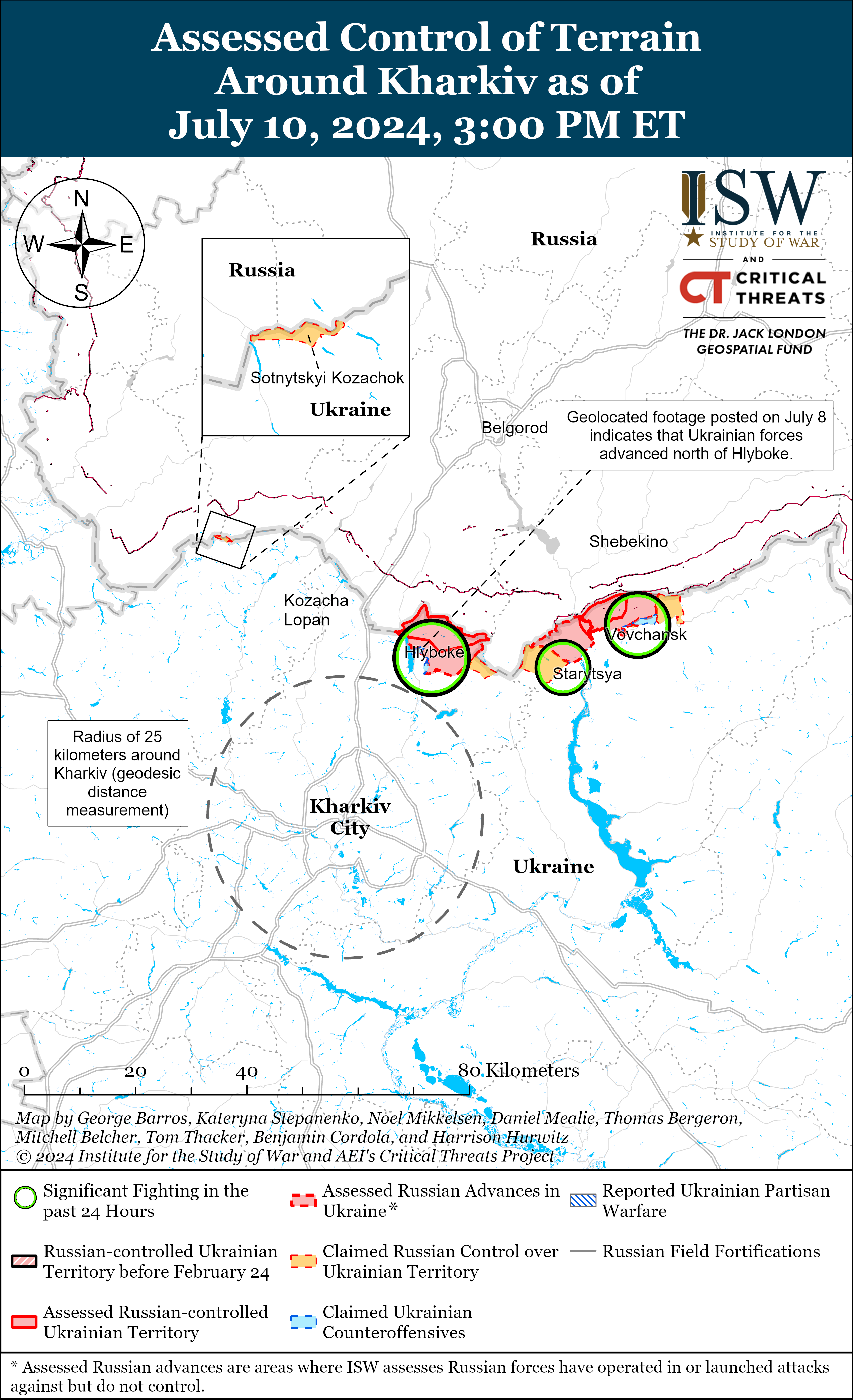 Росіяни просуваються під Авдіївкою, Кремінною, Донецьком та на Торецькому напрямку: карти ISW